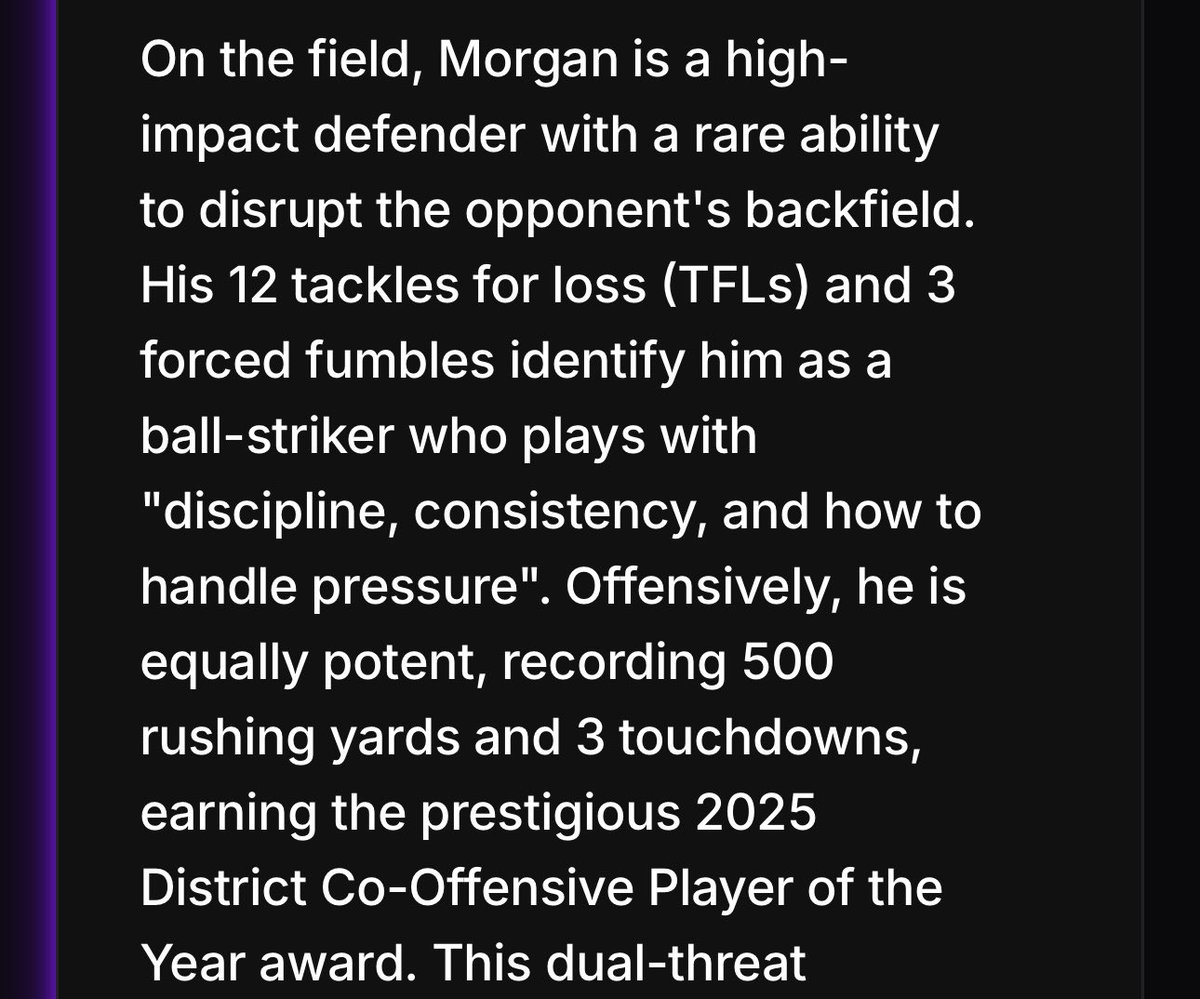 One11Recruiting's tweet photo. Check out one of our top recruits for 2027!

Jaiden Morgan | @show_timejayy 

➡️ RB / ILB
➡️ 5’9 / 185 lbs
➡️ Northwood HS
➡️ Wheaton, MD

➡️ 2025 District Co-Off. Player of the Year
➡️ Strength + Speed https://t.co/AsG9K8EiW2