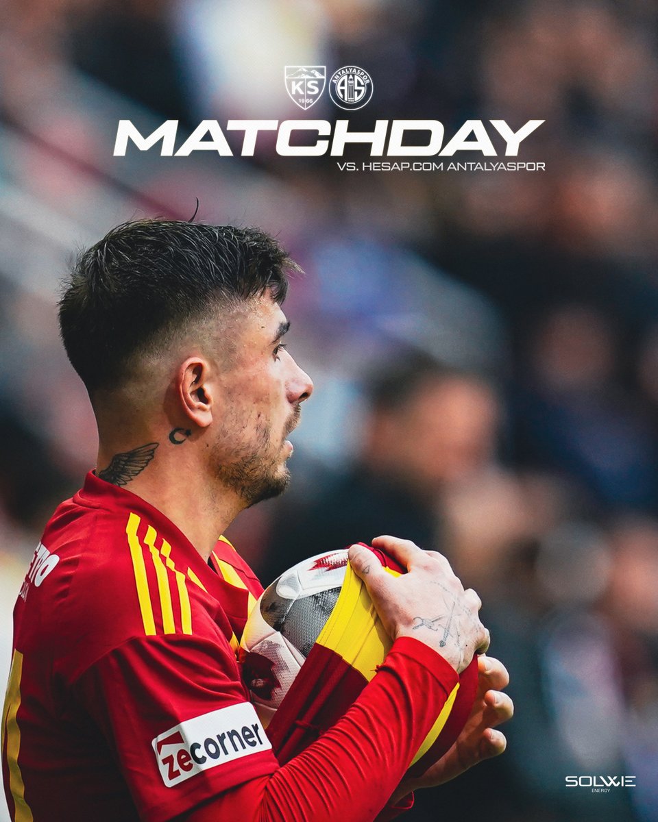 Maç Günü 🟡🔴

🆚 Hesap.com Antalyaspor
🕜 13.30
🏟️  #ŞehrinKalbi'nde!
📲 #KYSvANT | #KYSR

⚡<a href="/solwieenergy/">Solwie Energy</a>