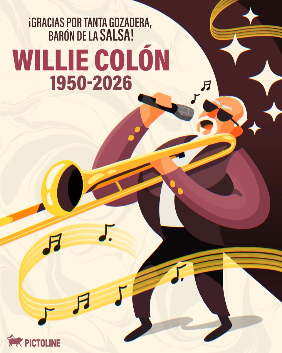 En la sala de un hospital, en febrero de 2026, se fue Colón... 🎵 ¡Gracias por tanta música, Willie! ❤️ 🎤 

(No, no es IA; puro talento de nuestra colaboradora vals421)

#williecolón #salsa #música #leyenda #elgranvaron #breaking #pictoline