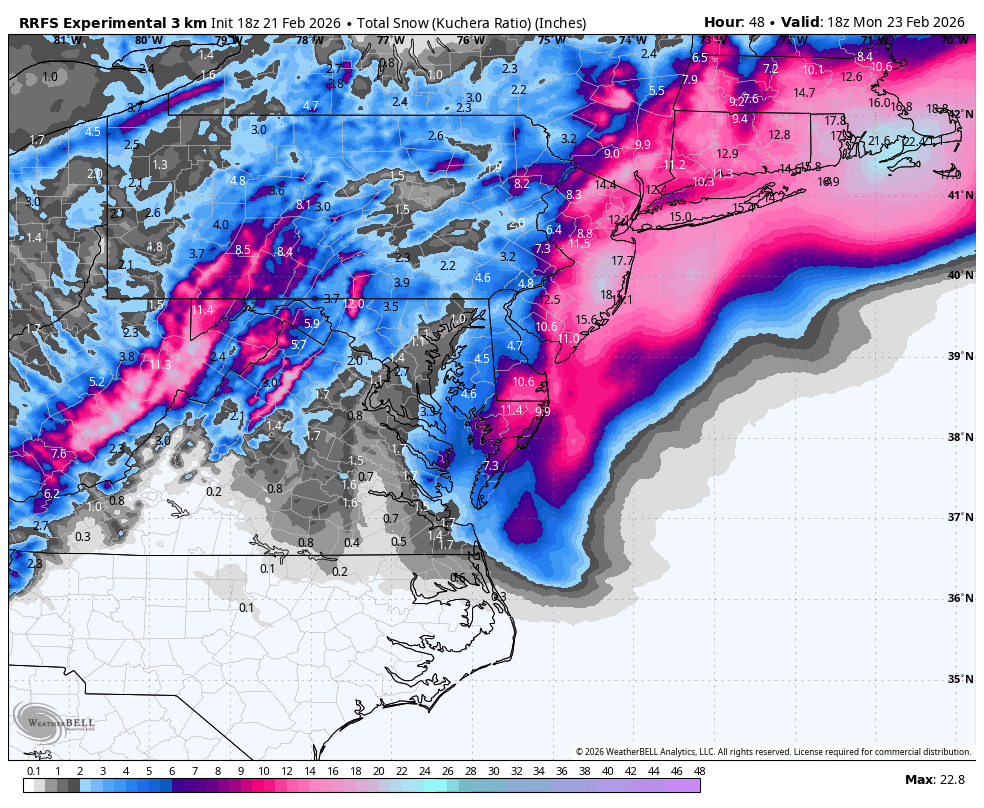 JB, I've been tracking snow forecasts for 10 models this winter. On 12/ ...