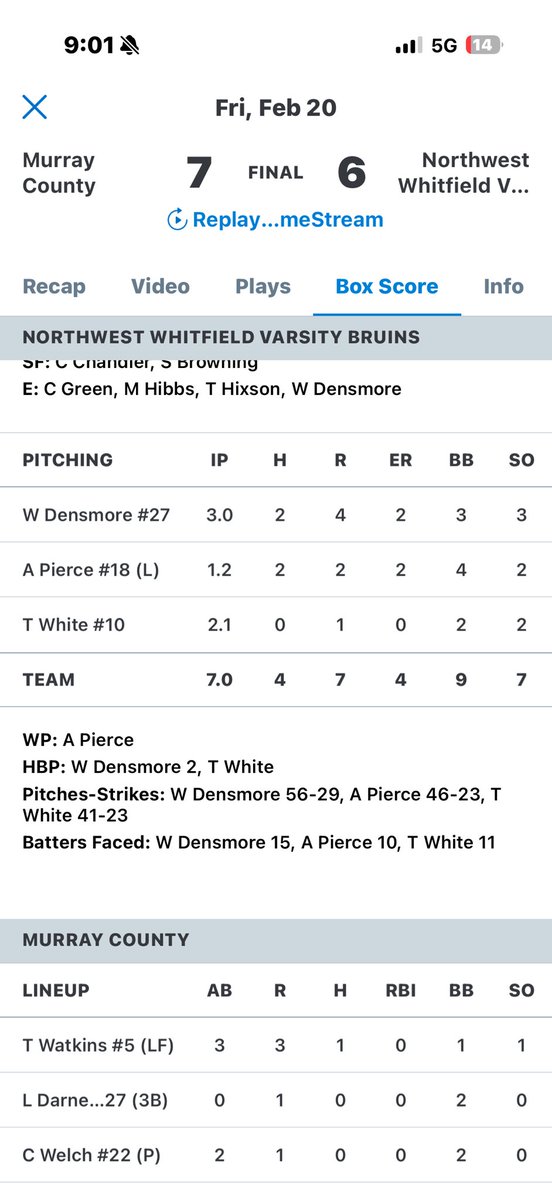 Tucker02452438's tweet photo. Another good outing this Friday. I came in with bases loaded and got out of it.
@peak_kinetic https://t.co/WBKRwg1at9