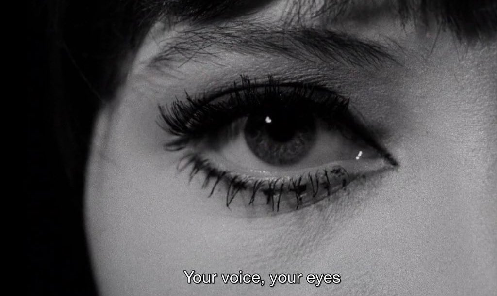 poetcinematic's tweet photo. anna karina in alphaville (1965), dir. jean-luc godard https://t.co/yIxp9bs2ex