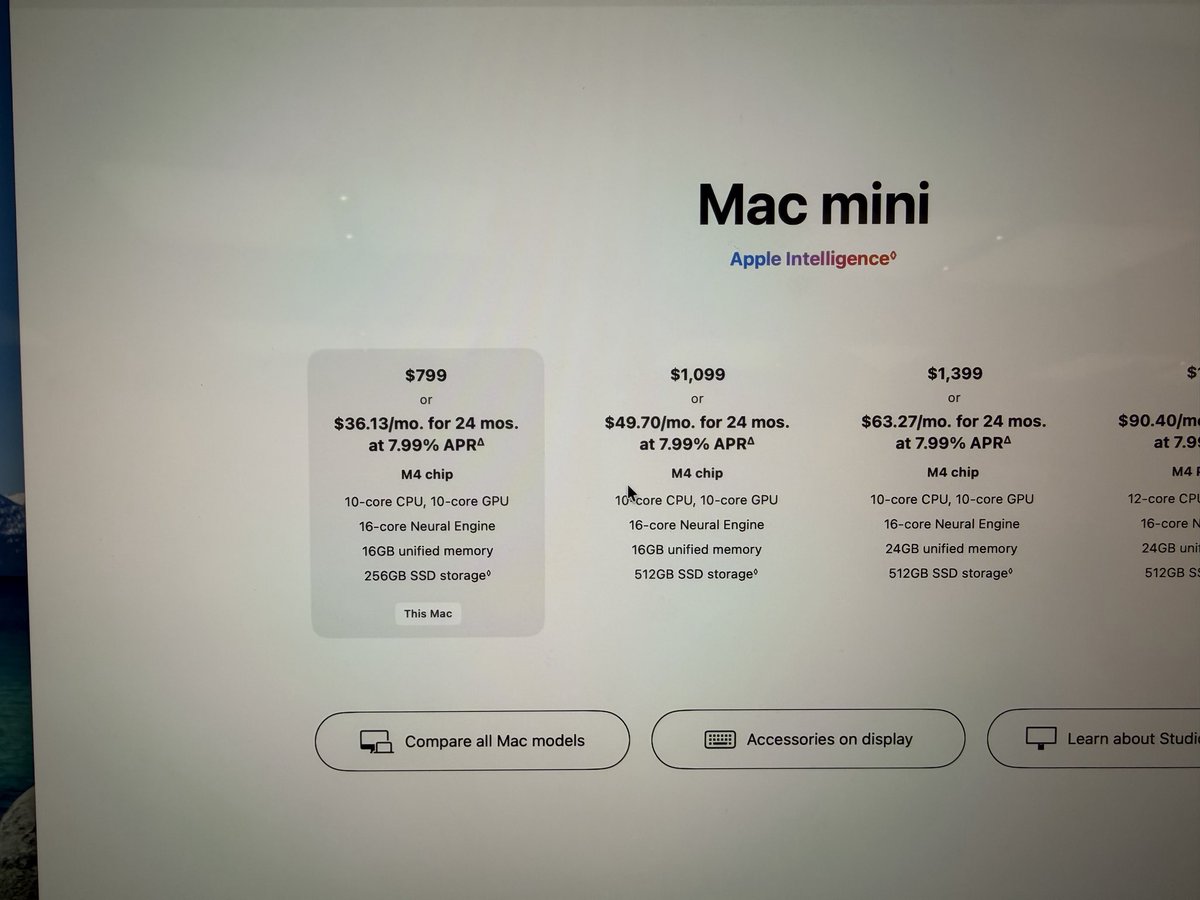 dgcntrk's tweet photo. @tokifyi Everything on this list except the one in the middle for the studio and the m4pro mini not available https://t.co/uCOoLTEQAh