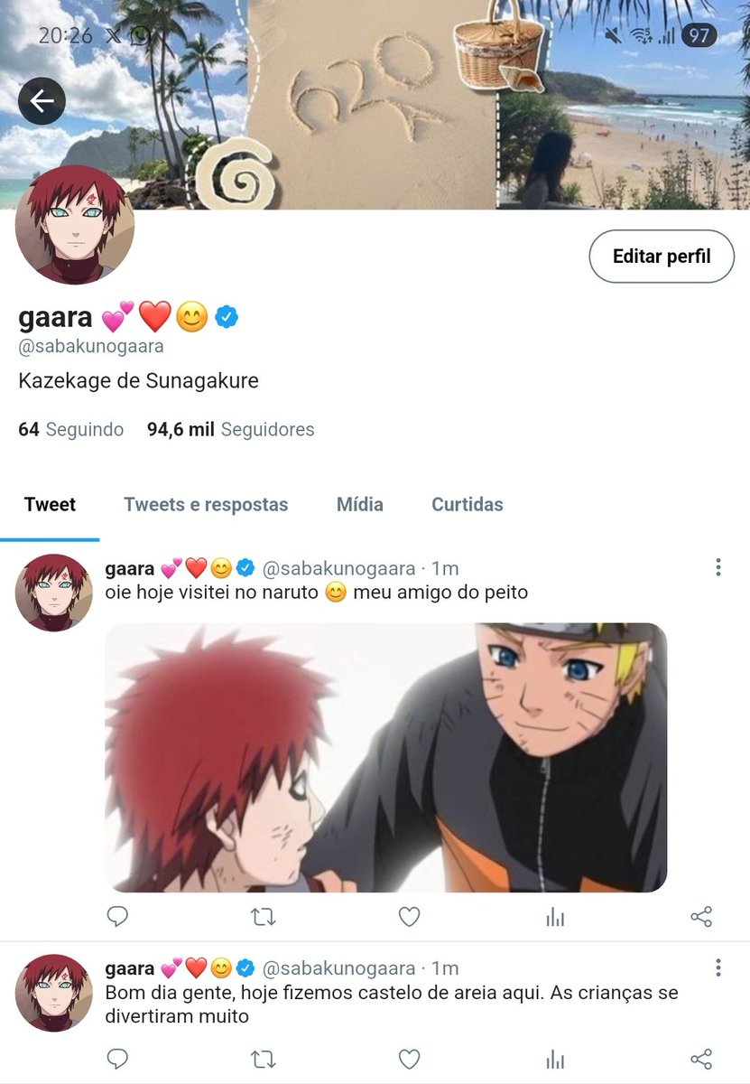 kaatteww's tweet image. O twitter do gaara criança e adolescente
