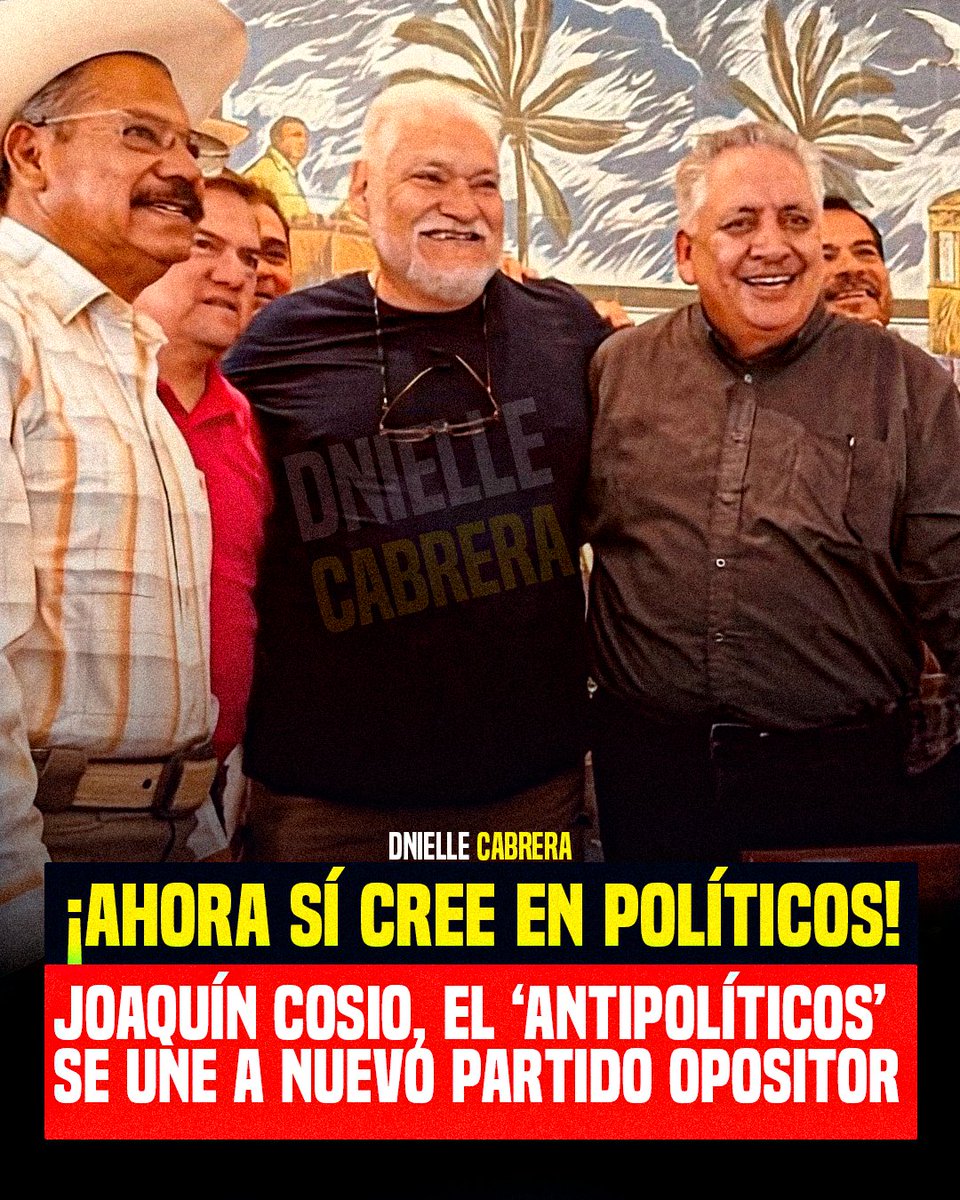 🚨Como MAGIA: Joaquín Cosio 'Cochiloco' pasó mágicamente de ''no creer en polítcos'' a unirse al nuevo partido opositor SomosMx.