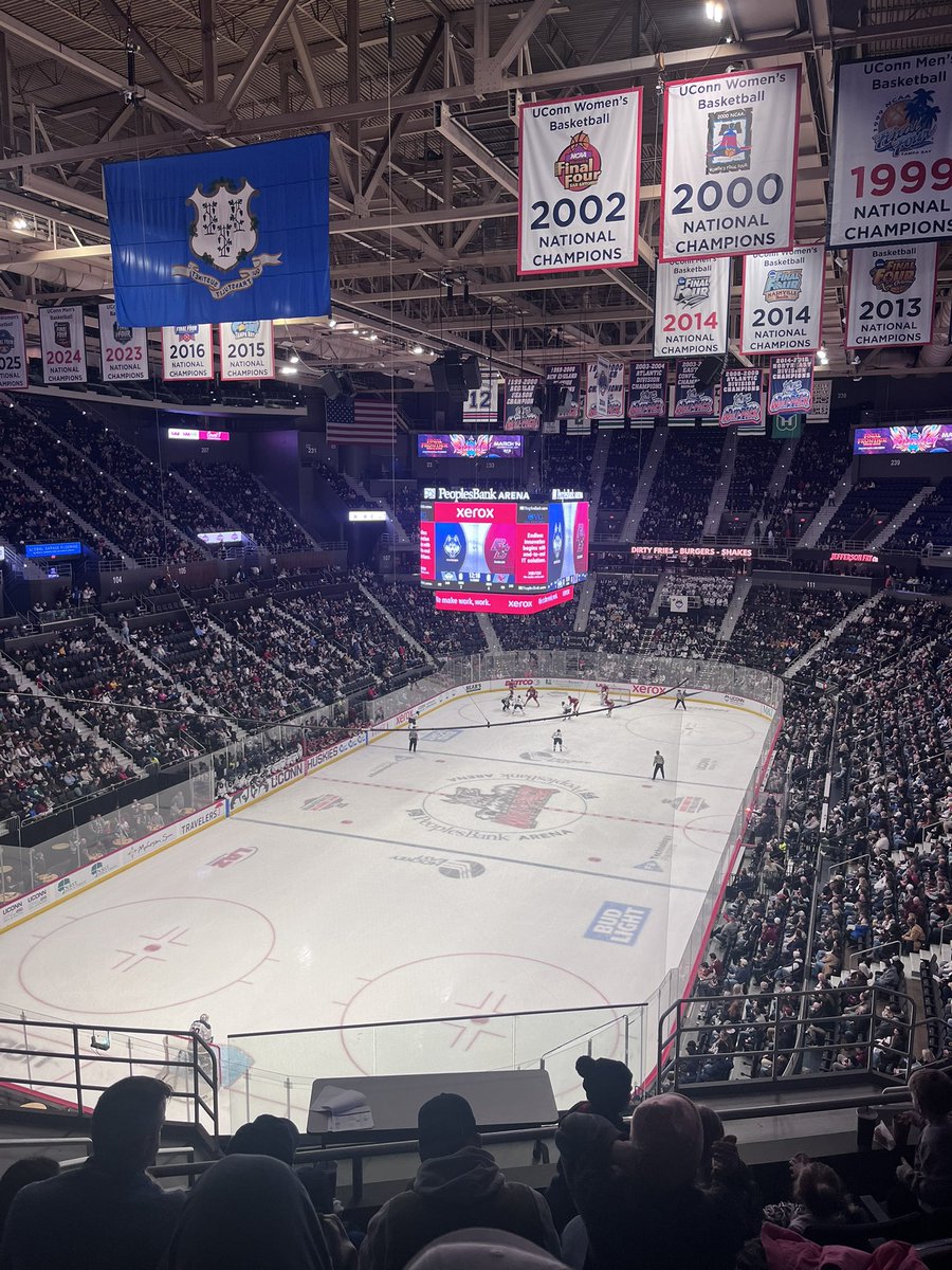 Jonathan_Barden's tweet photo. Different vantage point at PBA today, but enjoying cheering on @UConnMHOC! #BeatBC https://t.co/b8B9tNNhtZ
