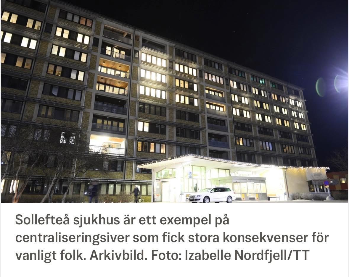 Ja både rikspolitiker och lokalpolitiker vägrar ta ansvar för vården.