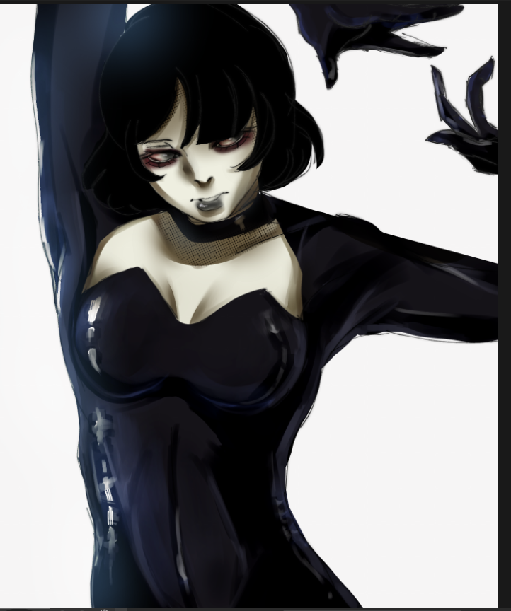 unfinished practice lol

First time painting latex btw (no le entendí a ningún tutorial)