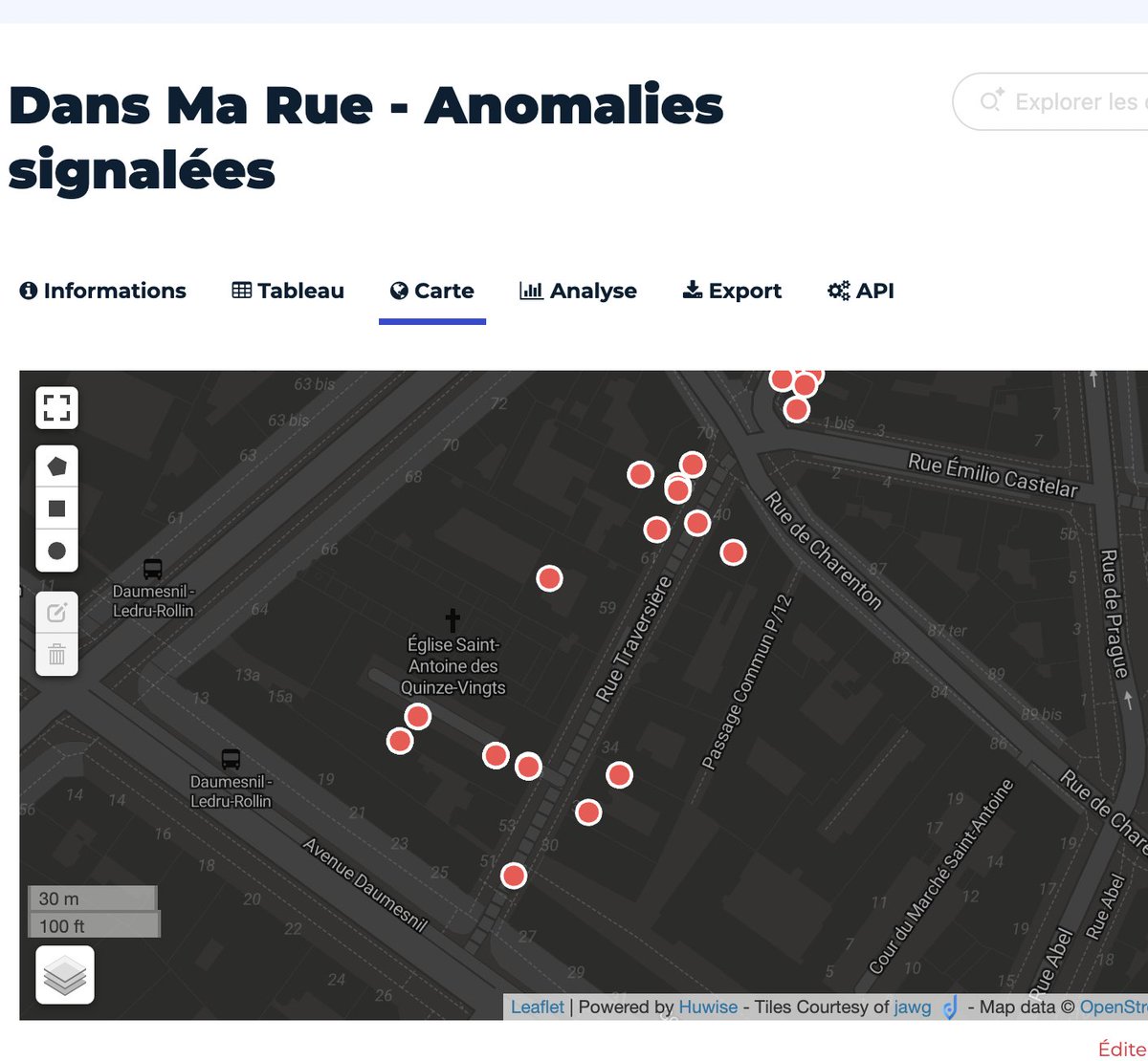 Constat rapide, oui la rue est piétonnisée, ça paraît chouette, mais pour les riverains ça commence à se compliquer sérieusement (cf. signalements open data).

En cause? Vous l’avez deviné: les terrasses. Car oui, cette piétonnisation a été faite pour les commerces. 2/10