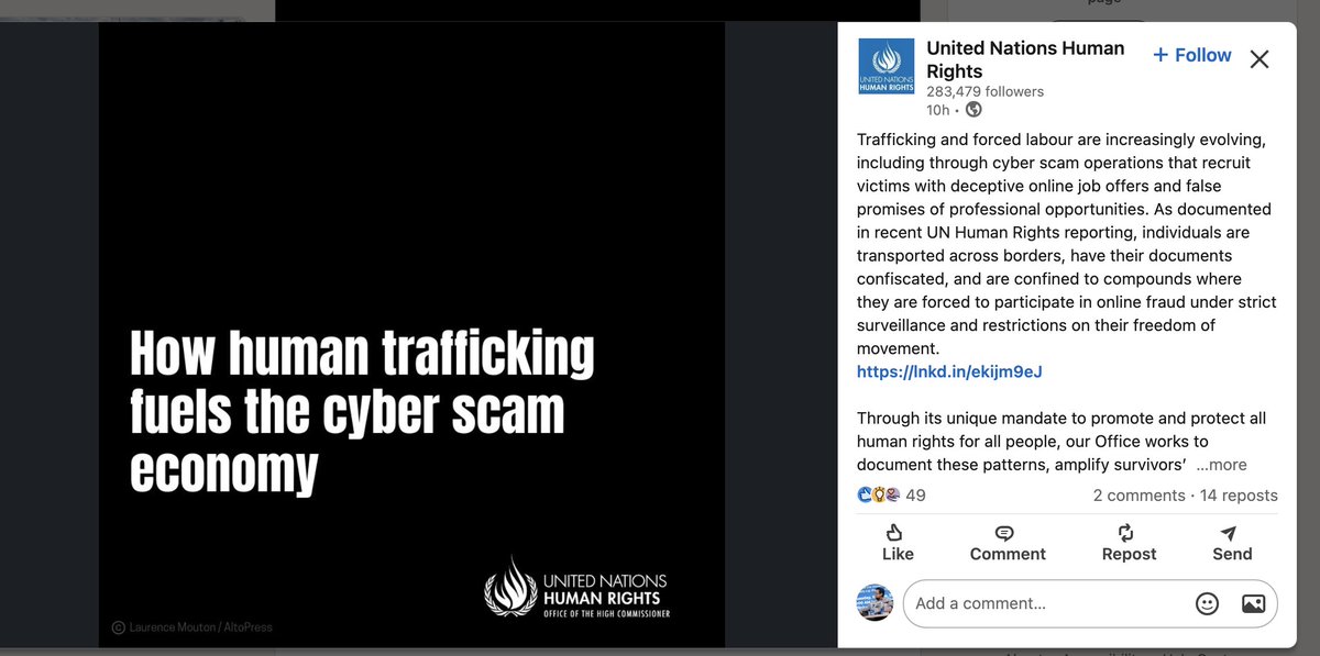MechDara1's tweet photo. When victims of human trafficking need immediate assistance, they couldn't find you, United Nations..They are in a critical condition. Some countries, as well as local and international NGOs, claimed to help victims of human trafficking, but when they arrived at their offices, they were told that they could not.--Those have the funds to do research, create reports, and hold workshops, while researchers have the funds to write about it, but none of them have the funds to assist victims. @UN @UNmigration @IJM @amnesty