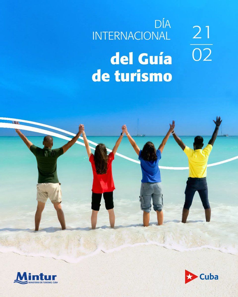 Muchas felicidades a los guías turísticos cubanos y del mundo este Día Internacional del Guía de Turismo.
#CubaUnica 🇨🇺