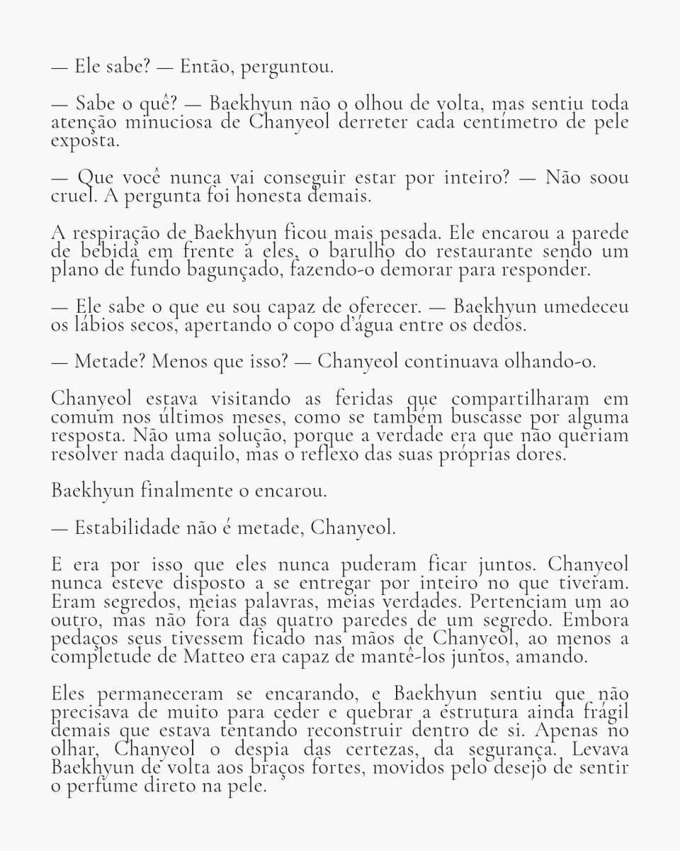 Último capítulo de Onde arde, não esfria postado, amores. Boa leitura! ♡

Disponível no Spirit: fics.me/26595643