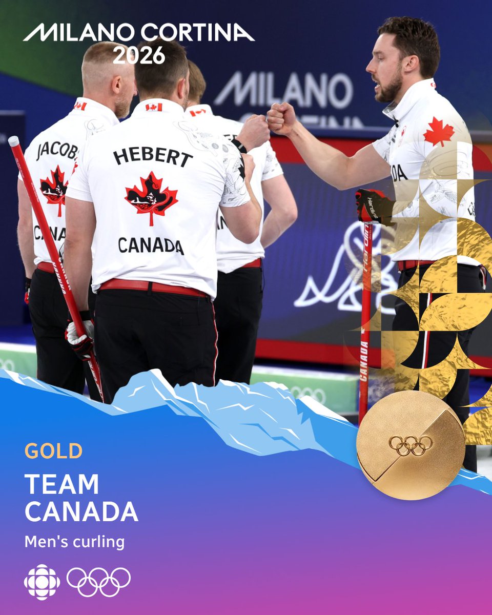 Team Jacobs is bringing gold back to the house🥇🇨🇦

They defeated Great Britain 9-6 in the men's curling finals

#MedalMoments presented by <a href="/BRPglobal/">BRP</a>
#BRPHeartbeat