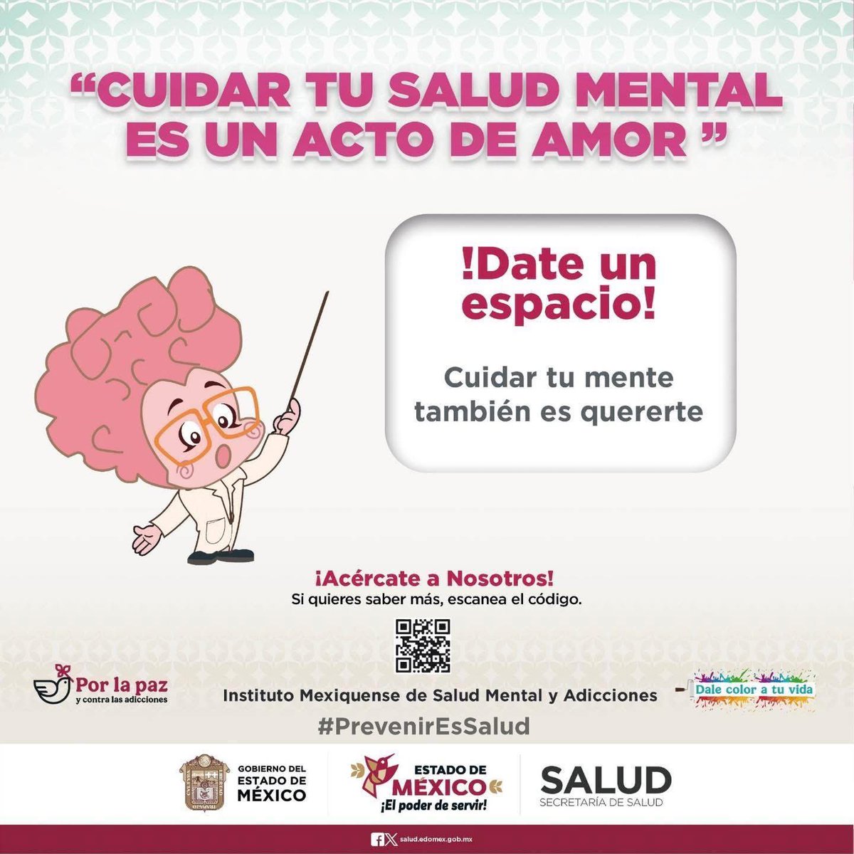 SaludEdomex's tweet photo. 🧠 ♥️ Cuidar la salud mental es una forma fundamental de amor propio y autocuidado, esencial para una mejor calidad de vida.

📌Acércate al #IMSAMA https://t.co/bcJzXpu7l4
PrevenirEsSalud https://t.co/bYawCCqv9v