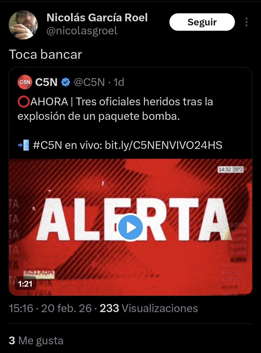 TraductorTeAma's tweet image. 🚨⚠️ REPUDIABLE| Este zurdo olor a culo que festeja un atentado terrorista en gendarmería es Nicolás García Roel, preceptor en el Colegio Nacional de Buenos Aires y Secretario General del gremio de docentes de la UBA.