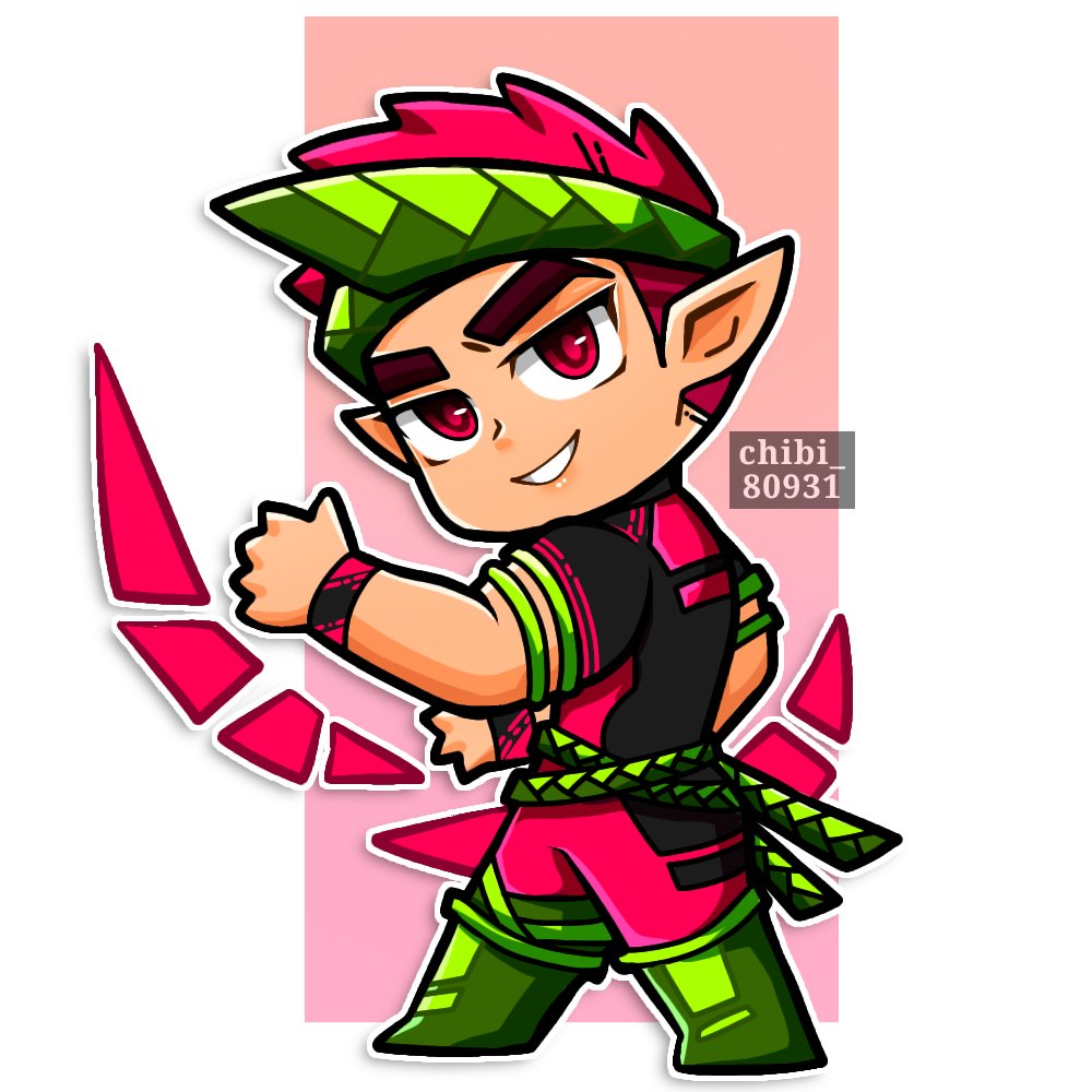 Chibi pepper 🌶️🌶️🌶️ 
#bara #chibi #oc