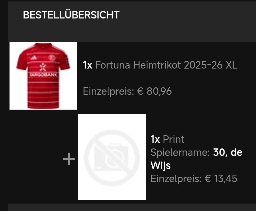 Ich freue mich und hoffe so sehr, dass wir Jordy nochmal im Fortuna Dress sehen werden.
#F95