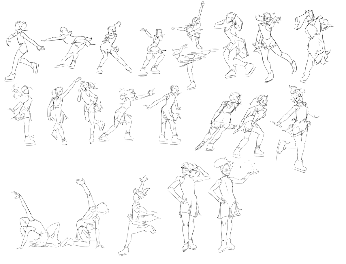 CivyYapper's tweet photo. Alysa Liu gesture drawings! https://t.co/LR5aABT97b