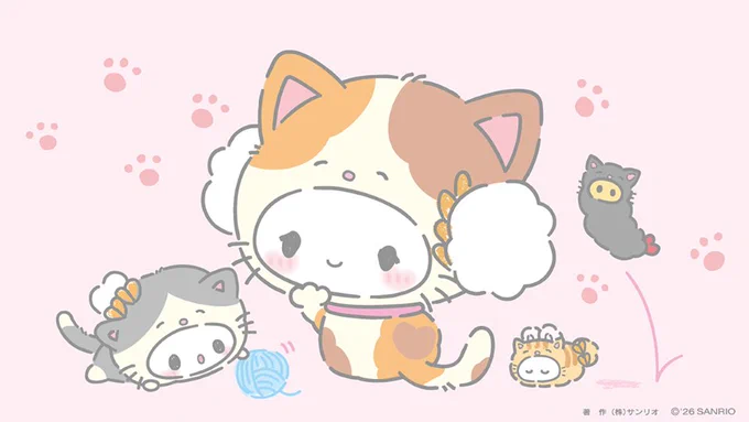 色々なもようのねこさんになってみたみゅん・・ #こぎみゅん #猫の日