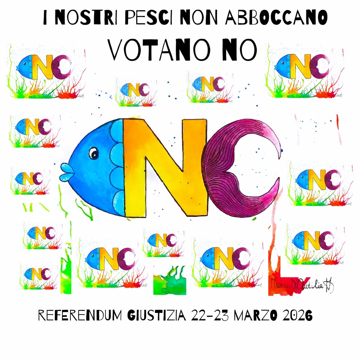 disegnini's tweet photo. I nostri pesci non abboccano! 🐟
Votano No al Referendum Giustizia ✍🏼⚖️🌹

#referendumgiustizia #referendum #iovotono #giustodireno #riformanordio https://t.co/TczfAY3487