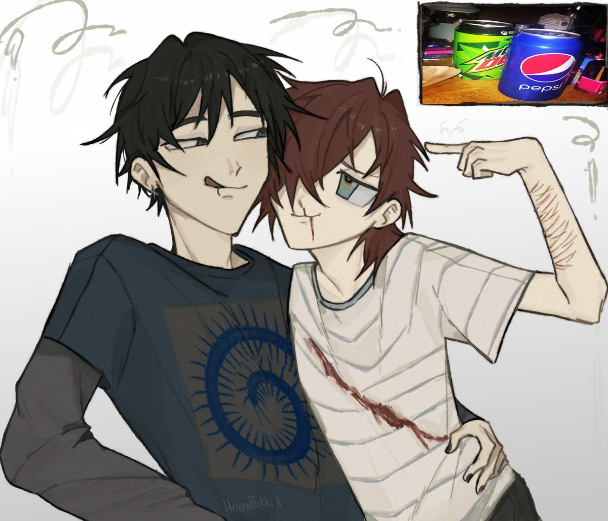 Geno with red hair?!!!! #genosans #Reapersans #undertaleAU #DigitalArtist #afterdeath #ReaperGeno