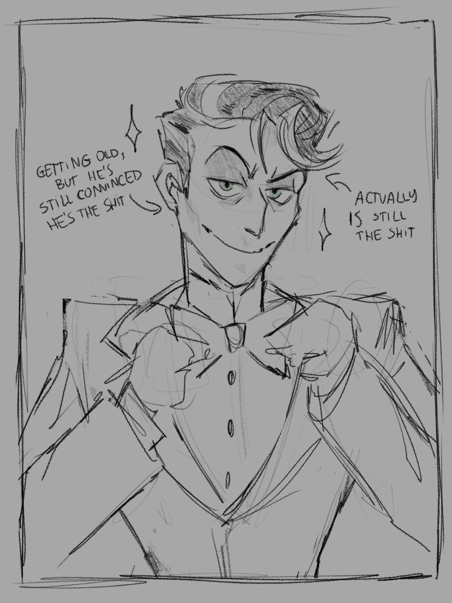 this doodle of my favourite old man because he is just so handsome that everyone here should see him 

#vincentwhittman