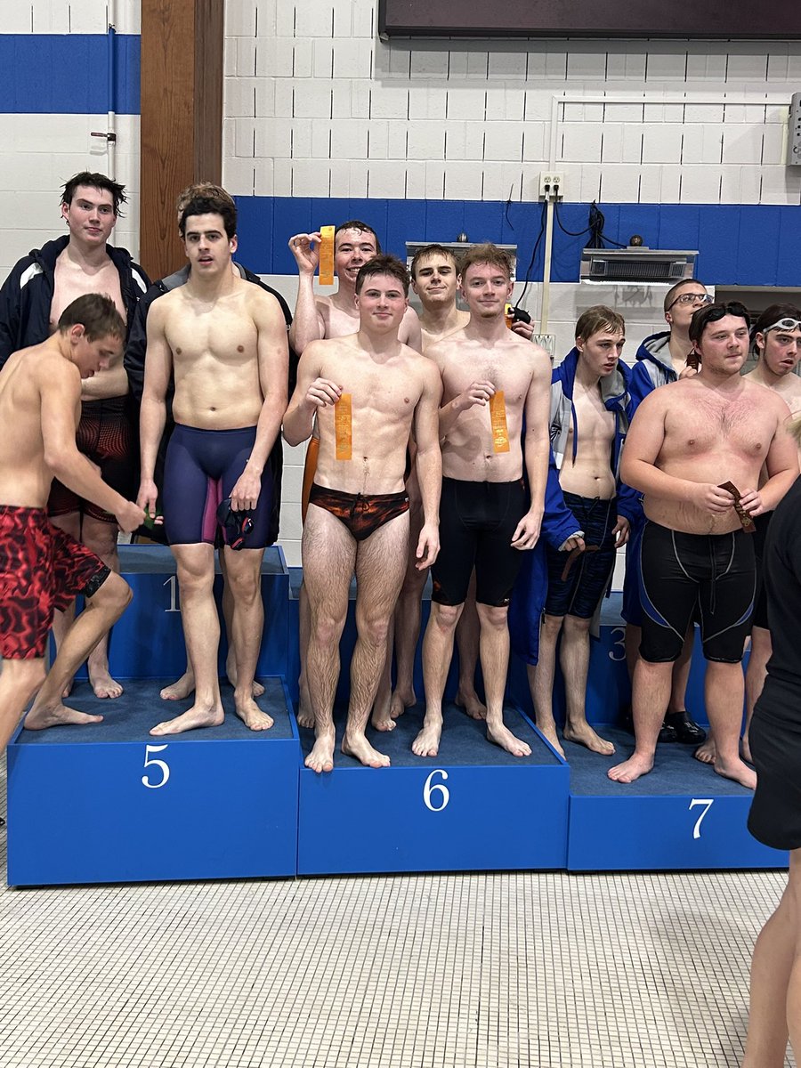 NmhsChargerSwim's tweet photo. Congrats to the 400 Free Relay of Sam W, Piersyn J, Sam R, Logan S on finishing 6th today! https://t.co/g5sHAkjTni