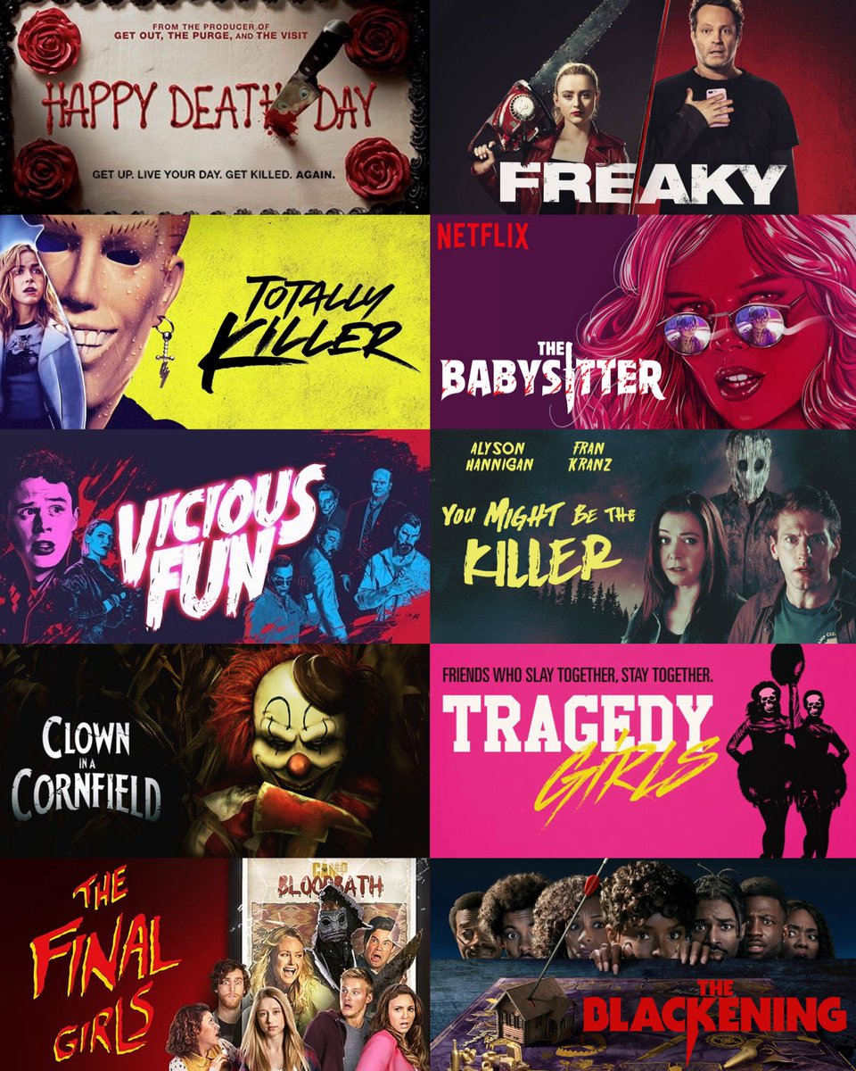 sillierdeadite's tweet photo. slasher comedies hit different https://t.co/HkQklvOeJx