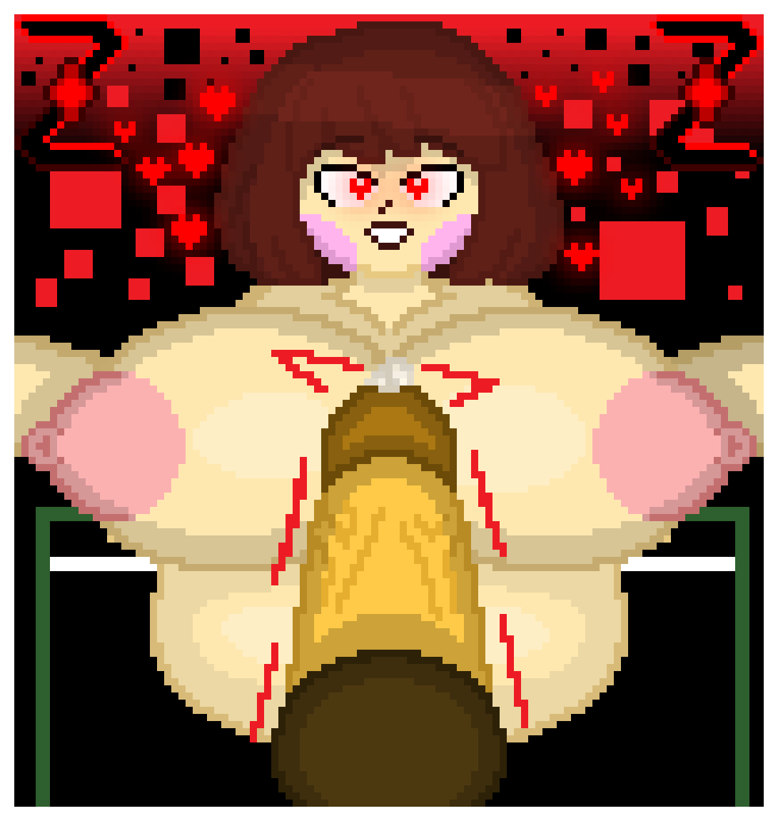 Large breast Chara.
sex with Frisk.