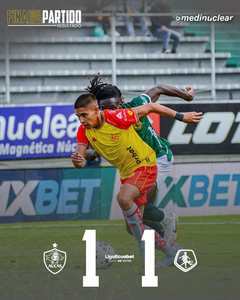🔴🟡 Final del partido

S.D. Aucas 1 🆚 1 Mushuc Runa

Punto sumado en el inicio del torneo.

Fecha 1 – <a href="/LigaEcuabetec/">Liga Ecuabet</a> 

#LigaEcuabetConectadaPorXtrim