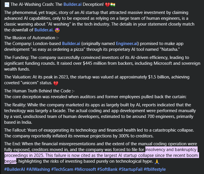 Willi_H2O's tweet photo. #ArtificialIntelligence #hype #washing #investors
#aiwashing #techscam #startupfail #technology
People need to read in-depth , scrutinize, investigate https://t.co/nk4chLx4VE