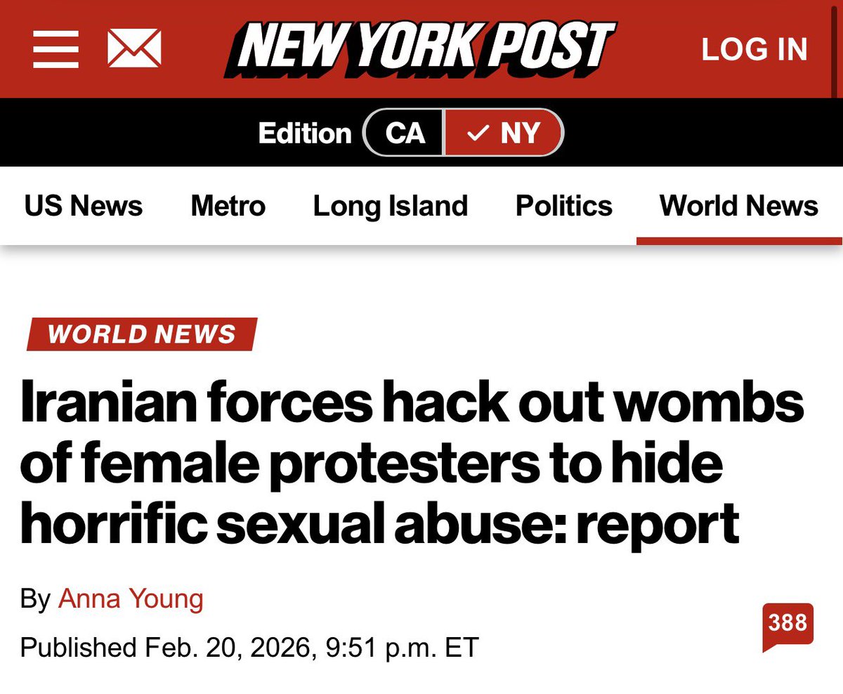 koshercockney's tweet image. I feel sick.

This is what the Islamic Republic are doing to Iranian Women right now.

Notice the “feminist” organisations are silent?

Notice the “pro-Palestine” mob are silent?

“Iranian police officers are gang-raping imprisoned female protesters and then cutting out their