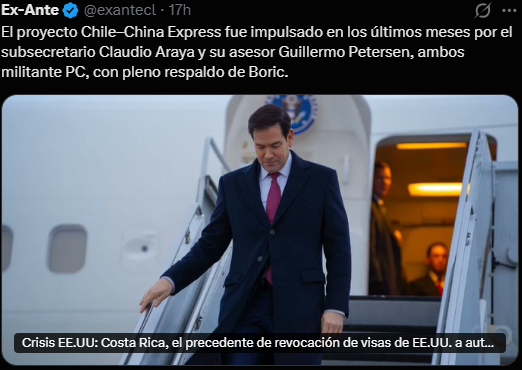 <a href="/exantecl/">Ex-Ante</a> Perdida la presidencial, empezaron a "amarrar": le quisieron "amarrar" miles de funcionarios públicos y de confianza; el "amarre" del apoyo a Bachelet; le "amarraron" un proyecto peligrosísimo con los chinos, que comprometía los datos de internet(Sino es x EEUU ni nos enteramos!)