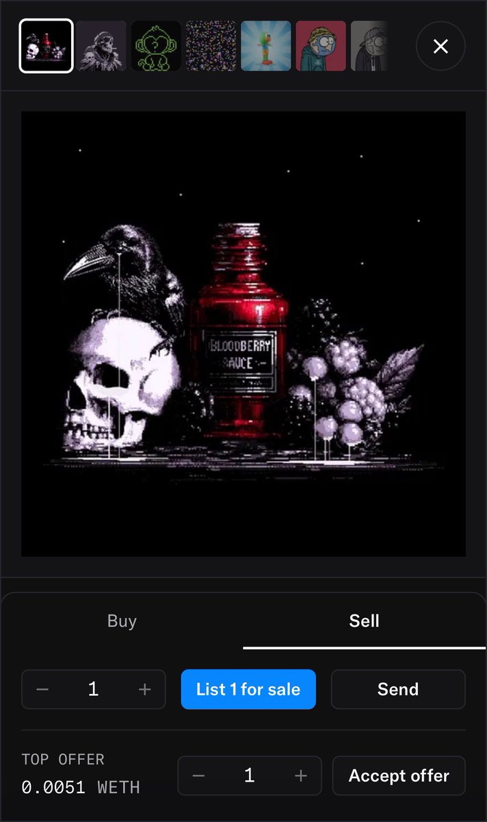 Fuad_28_05's tweet photo. Huge thanks to @DoomsayersNFT for gifting me Bloodberry Sauce! 🩸🍓🔥
Super grateful, legends—feeling extra doomed now 😈
Appreciate y'all! #BloodberrySauce #Doomsayers https://t.co/FGY4qe3pi9