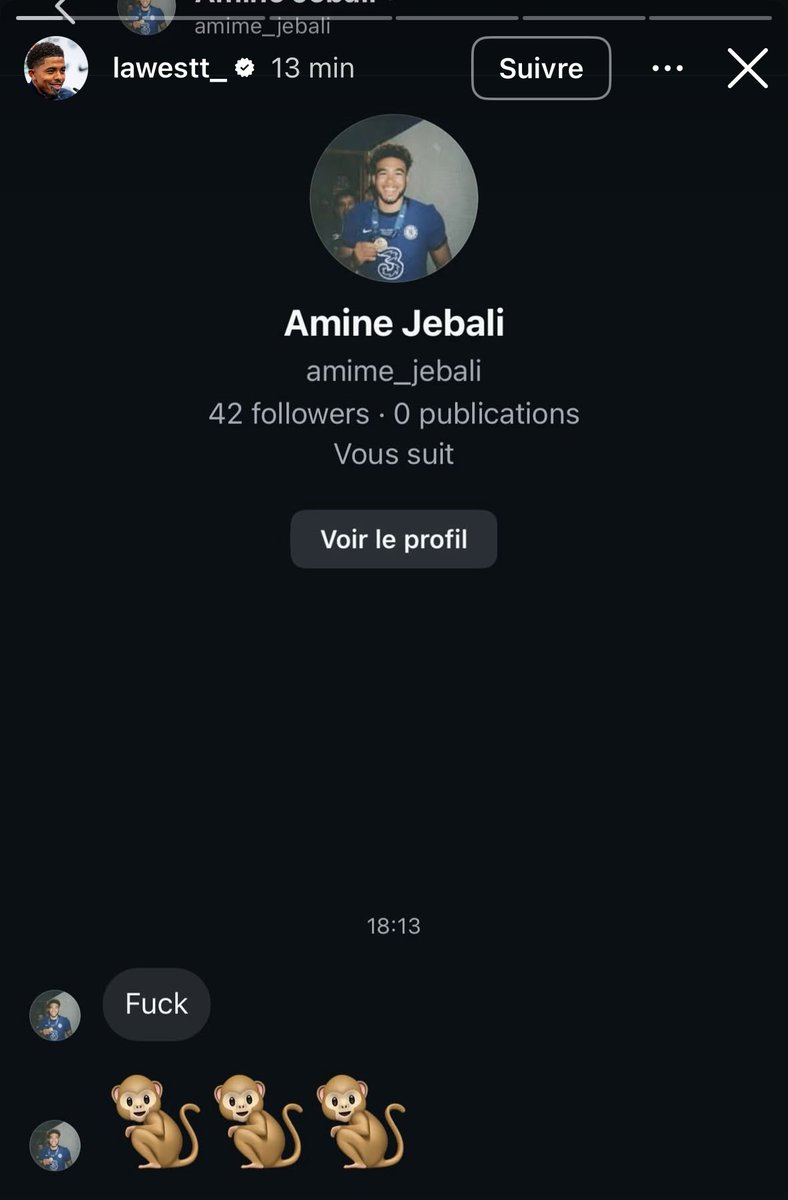 ActuFoot_'s tweet image. Wesley Fofana 🇫🇷 partage en story les insultes racistes reçues après son carton rouge reçu aujourd’hui. 🤮🤢

2026.
On a les pseudos, les preuves.
Il faut agir.