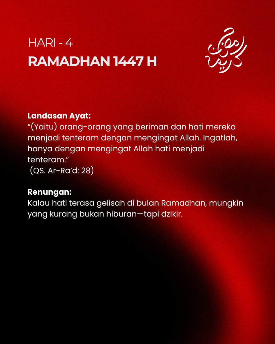 temanbahasa's tweet image. Menahan marah saat puasa
sering lebih sulit daripada menahan lapar.
Tapi justru di situlah nilainya.
#BelajarSabar #RamadhanVibes #IslamicReflection #HijrahJourney #MuslimMindset