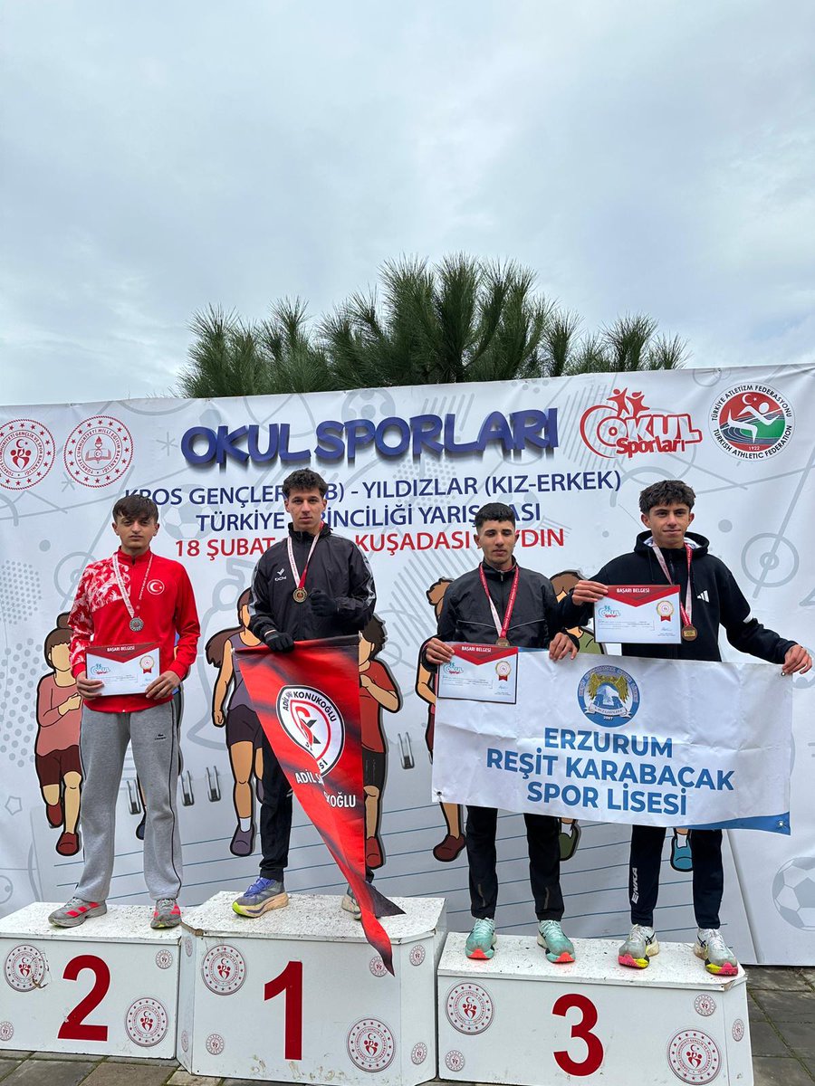 UgurAlkan65's tweet photo. Gençler A Kros Türkiye finallerinde Erkekler Türkiye şampiyonu olan Adil Sani Konukoğlu Spor Lisesi öğrencimiz Furkan Kanlı' yı takım halinde Türkiye https://t.co/oKFsaZD1tz olan Erkek Kros takımımızı ve Türkiye 4. sü olan kız Kros takımımızı tebrik ediyorum... @askonukoglusl27 https://t.co/kv0VM9BBK5