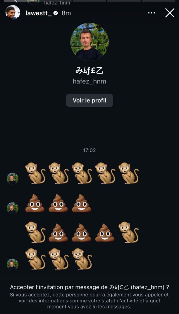 Tunnykvng's tweet photo. People sending Fofana racist messages on IG, absolutely disgusting https://t.co/agcxhljZtD