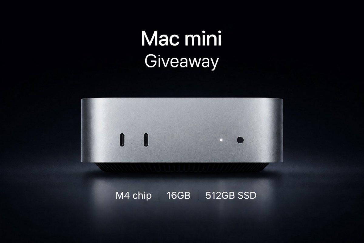 We are giving a M4 Mac mini 16GB away for FREE! All you have to do