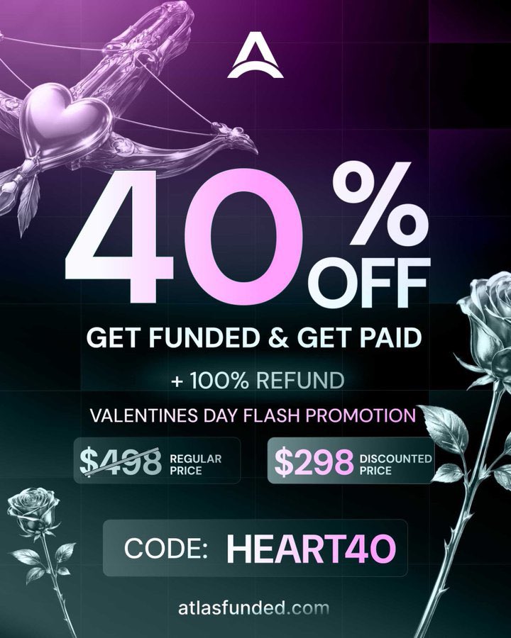 Final Hours!  🔥

40% OFF + Full Refund on Every Purchase  

Once it’s gone, it’s gone.  

Secure your account today!

atlasfunded.com/?afmc=4aa