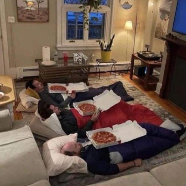 Me and the boys watching USA-Canada tomorrow morning