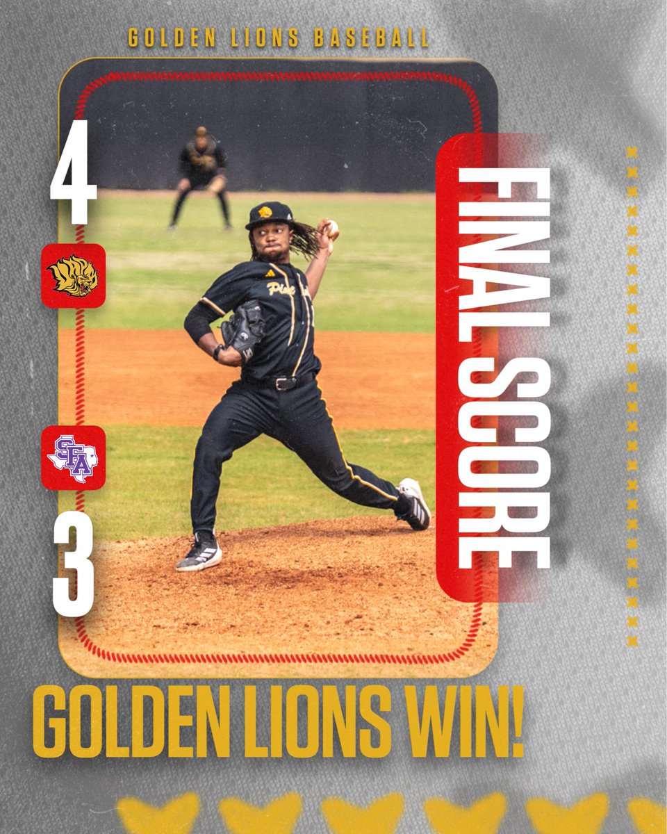 UAPBLionsBSB's tweet photo. 1st of the day, 2nd of the series, 3rd in a row 😎🦁

#LMH https://t.co/b6gu5HNqzv
