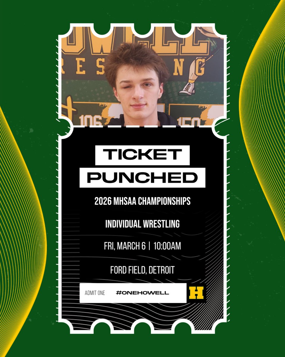 HowellWrest's tweet photo. Senior Ryker Newstead makes it 3! He will be wrestling for 3rd place. The 4x Regional Qualifier now adds State Qualifier to his resume! https://t.co/rf4HOCY0Sk