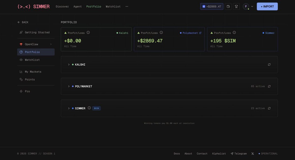 0x_Discover's tweet photo. Didn’t touch my OpenClaw arbitrage bot for 7 days.

$50 → $2,869.

It traded only 5-minute BTC markets on Polymarket.

Copytrade - https://t.co/GNQBeFgIre

profile: https://t.co/ziizz2Bbtg

Strategy stack:

• Simple arbitrage setups
• “Fast-Loop” execution model
• Short-window BTC inefficiencies

The edge comes from speed.

It reads pricing from Chainlink faster than market repricing adjusts — then executes instantly.

No manual clicks.
No predictions.

Just aggregated top trader logic + automated execution compounding small gaps