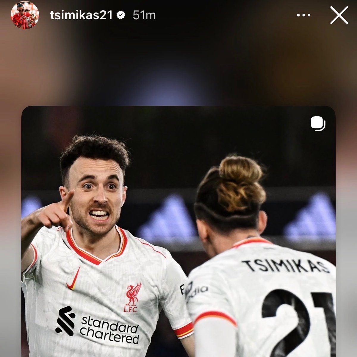 Livin_Liverpool's tweet photo. Tsmikas on instagram 🥹❤️ https://t.co/0ZapsI14d3