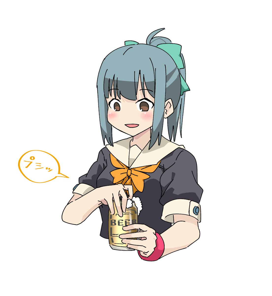 夕張(艦これ) 「」|たかふじなすびのイラスト