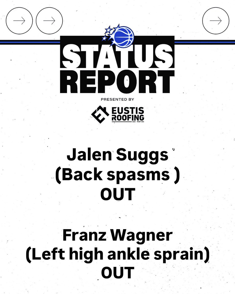 Magic at Suns status report 👇