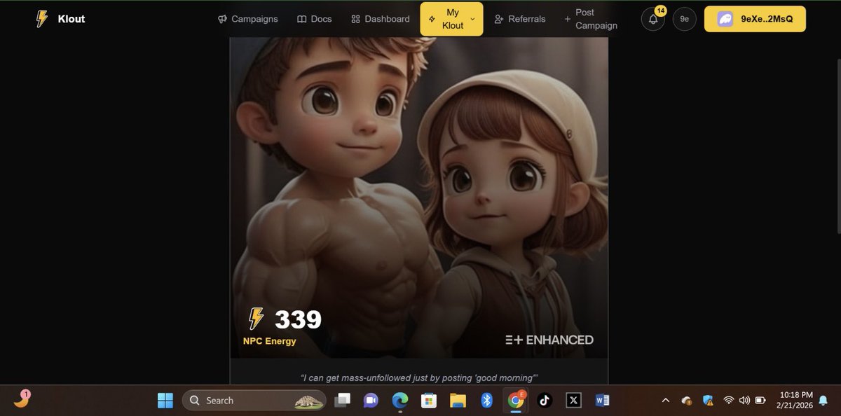 Emmychidi3's tweet image. I have been getting too many DMs asking me how they can get Klouted &amp;amp; have their #ENHANCED @kloutgg score on display like mine. 

here’s the steps to follow: 

- visit Klout.gg/Emmychidi3 &amp;amp; connect your phantom wallet (make sure you have at least $2 worth of SOL because you’d