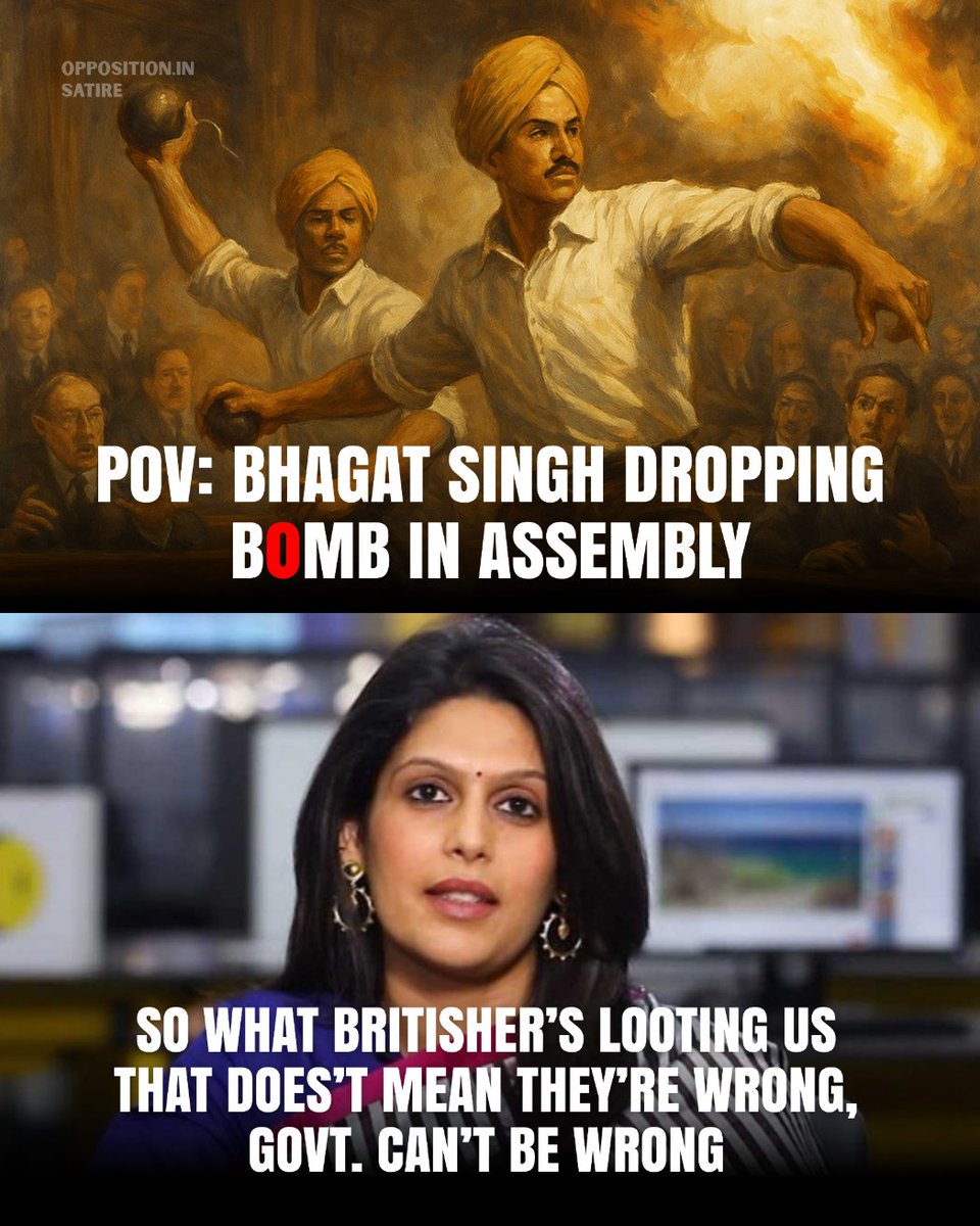 swanaamdhaanya's tweet image. If Godi media was there during the freedom struggle 👇

Palki Sharma