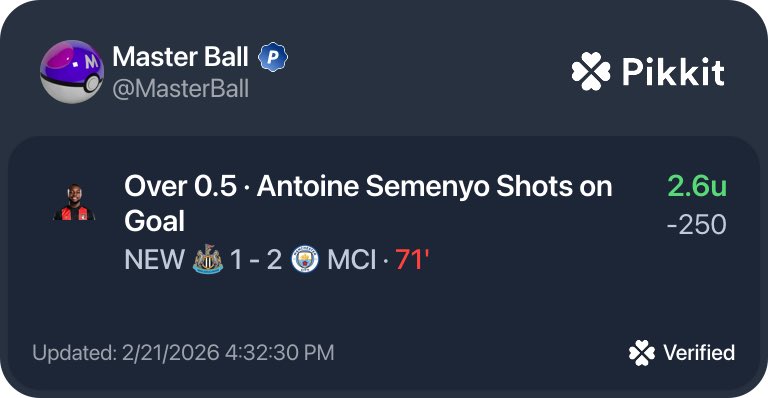 realmasterball's tweet photo. @AndyRobsonTips Semenyooooooo!!!!! Rolled it to the keeper but that's all we needed 😅 https://t.co/6WmJ5gAH5o